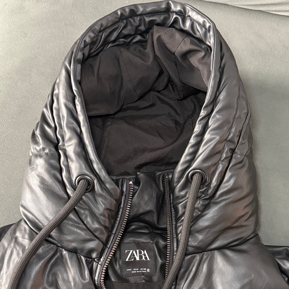 Black Puffer Jacket - Picture 3 of 6